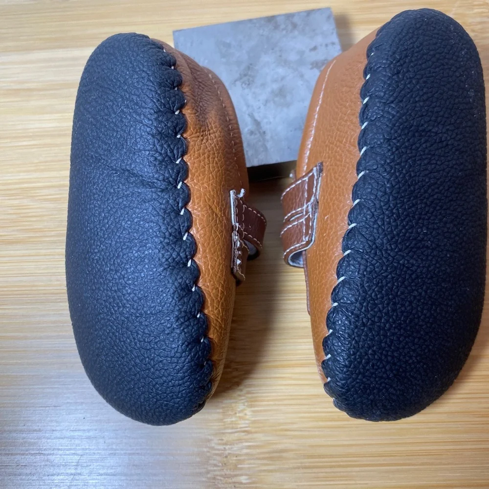Pediped Leather Brown Loafer  Baby Shoe 6-12m